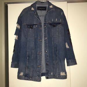 Oversized jean jacket